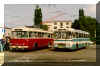 ('Trolejbus 353 a L 11 na exkurzi v DP. 30.6.2001. foto: (c) O.ek')