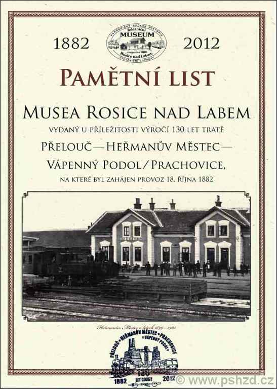 Pamtn list Pelou - Prachovice / Vpenn Podol