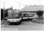 Zkoušky trolejbusu 15Tr v Pardubicích 1989